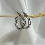 گوشواره استیل طرح بینهایت - Image 2