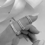 گوشواره حلقه ای نقره - Image 2