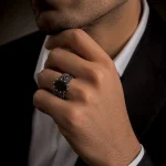 انگشتر نقره مردانه