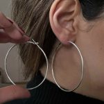 گوشواره حلقه ای متوسط - Image 2