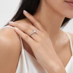 انگشتر جواهری نقره اسپرت - Image 3