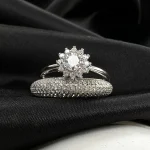 حلقه پشت حلقه نقره
