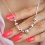 گردنبند گوی نقره