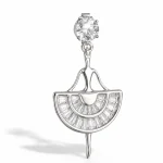 گوشواره نقره ژورنالی - Image 2